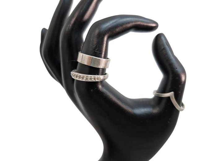 Sterling Silver Assorted Ring Trio