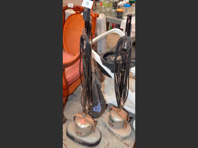 LOT: 2 x COLUMBUS FLOOR POLISHERS [Untested, Rusty]