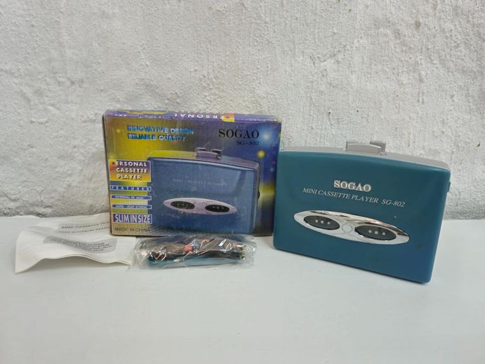 Mini Portable Personal Cassette Player Boxed with Ear Pieces