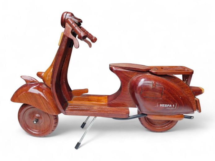 Vintage Vespa Wooden Model