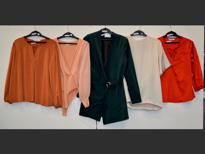 WOOLWORTHS, KELSO & OTHERS: BLOUSES, JACKET & A BODYSUIT [Various sizes]