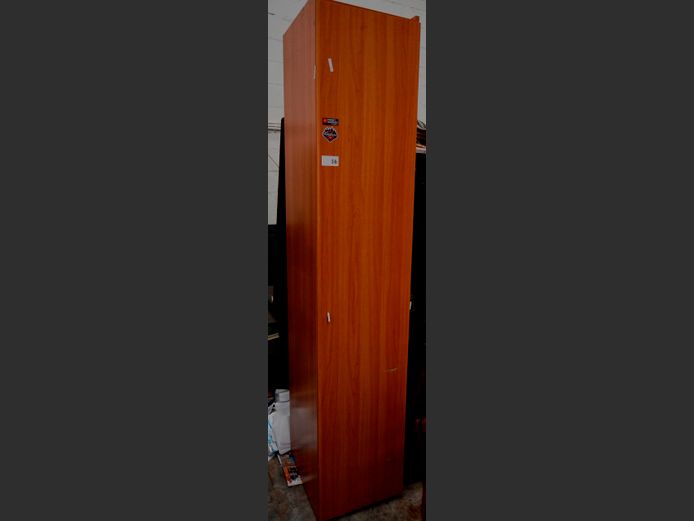OAK FOIL SINGLE DOOR GROCERY CUPBOARD, 57 x 45 x 230cm