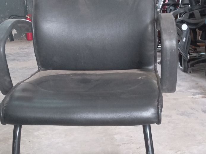 Black high-back office chair