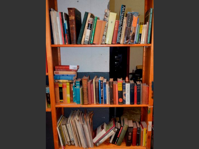 LOT ON 3 SHELVES: ASSORTED BOOKS
