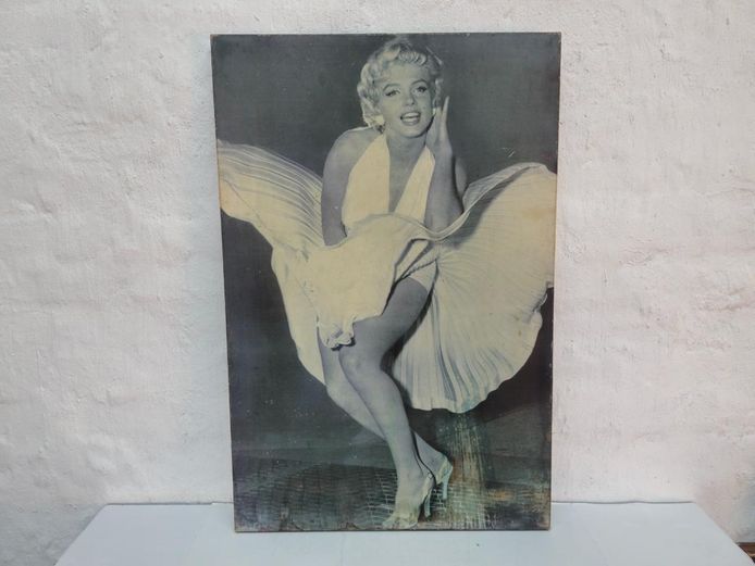Marilyn Monroe "The Seven Year Itch" Canvas Framed Print