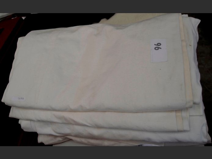 SET OF 4 DROPS CREAM CURTAINS