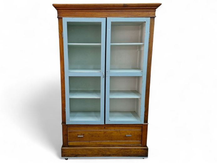 Large Vintage Wooden Display Cabinet