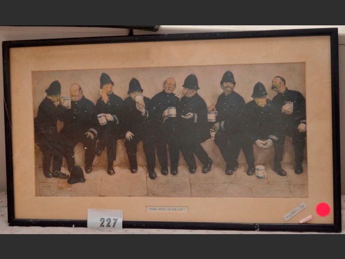 FRAMED PRINT "NINE PINTS OF THE LAW", 52 x 24cm