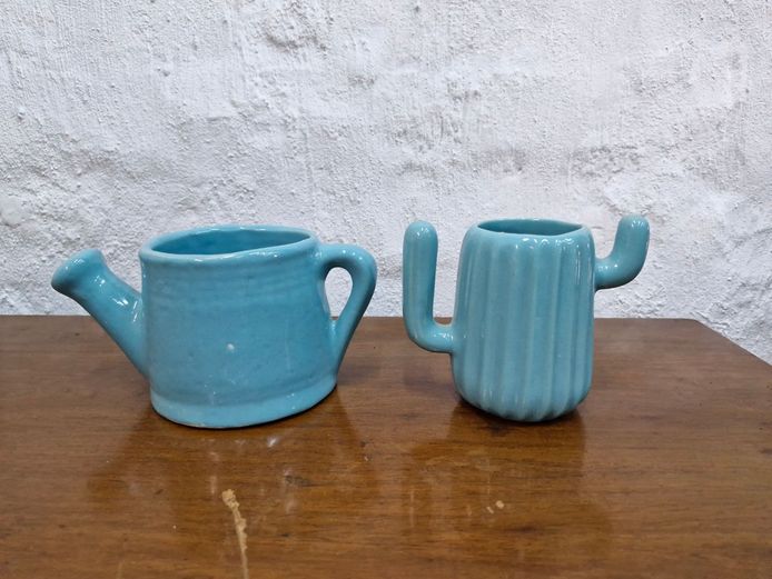 Decorative Cactus Shaped Ceramic Planters