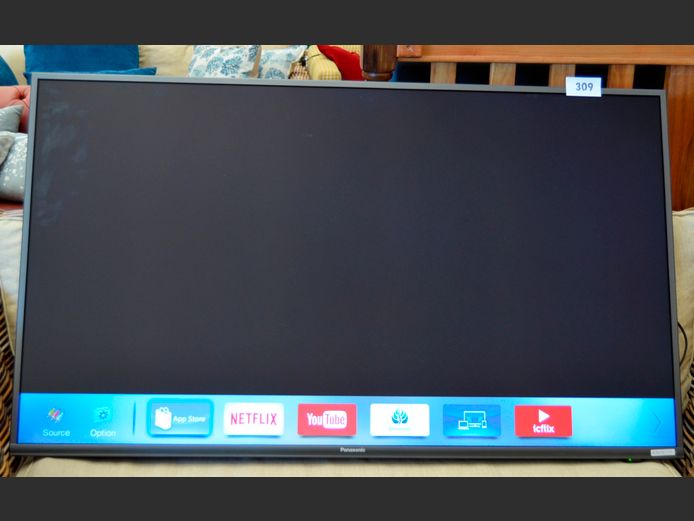 PANASONIC 50" L.E.D. TV WITH REMOTE [Switches on] ### LICENCE PLEASE ###