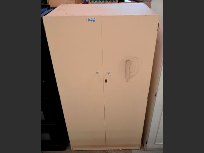 CREAM 2-DOOR WARDROBE, 86 x 56 x 175cm [#: 415182325]