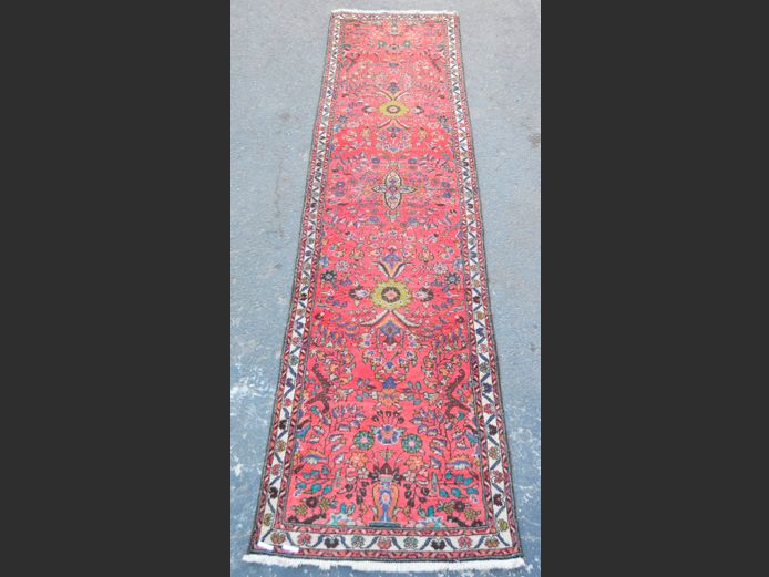 MULTI-COLOURED PERSIAN RUNNER, 310 x 75cm [W]