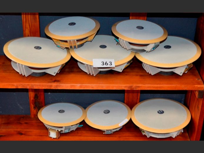 LOT OF 8: ELLIES WALL MOUNT SPEAKERS [Untested