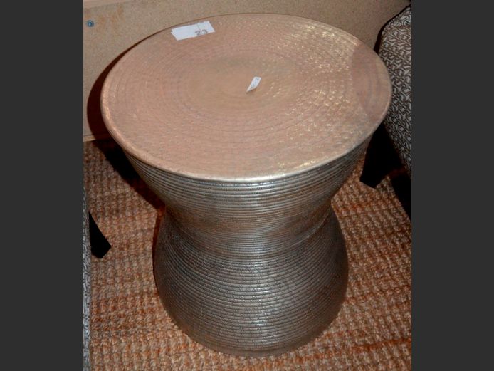 "MIZA" METAL SIDE TABLE, 43cm Diameter x 48cm High
