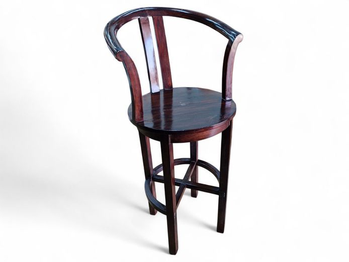 Vintage Wooden Barnett Regency Style Bar Chair