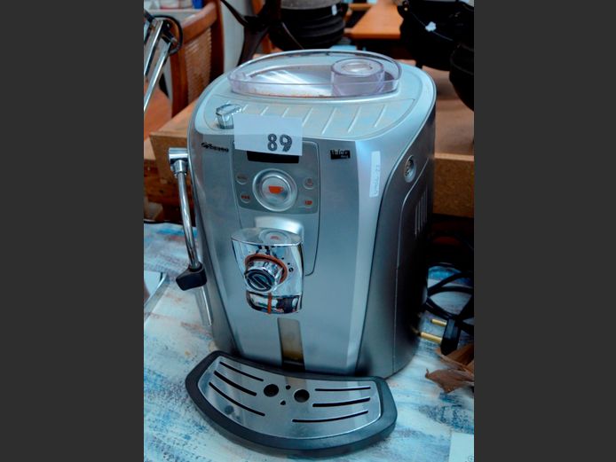 SAECO TELCA RING COFFEE MACHINE [Switches on, untested further, cover needed to grinder, needs a service]