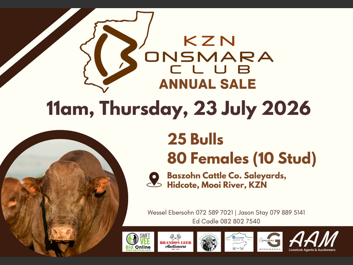 KZN BONSMARA CLUB SALE ANNUALE SALE