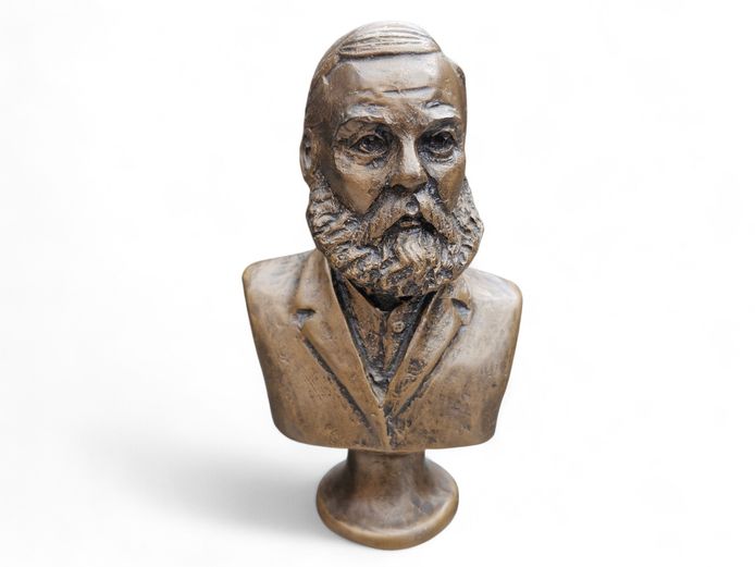 Vintage Ds Dirk Postma Bust Sculpture by Phil Minnaar