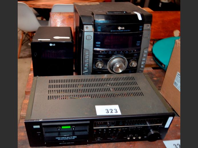 LOT: 2 x LG HI-FI"S & A SANSUI TAPE DECK [Faulty]