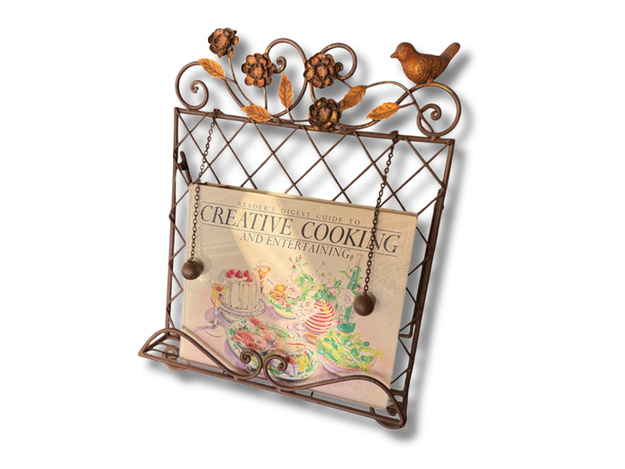 Recipe book holder with reader's digest recipe book
