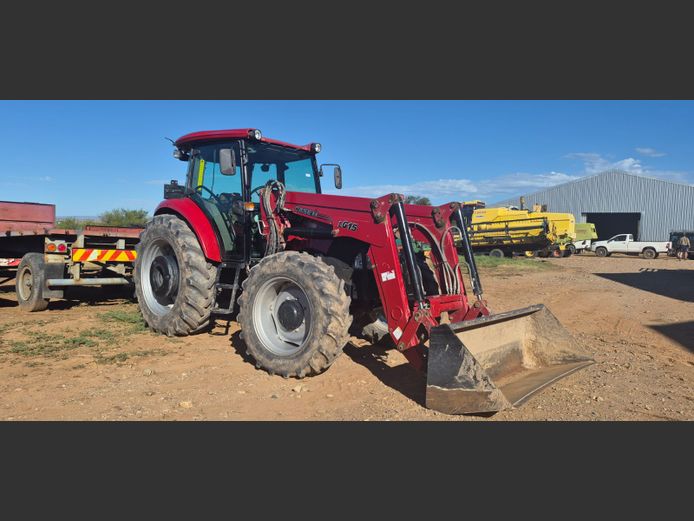 Case JX110 met laaigraafbak