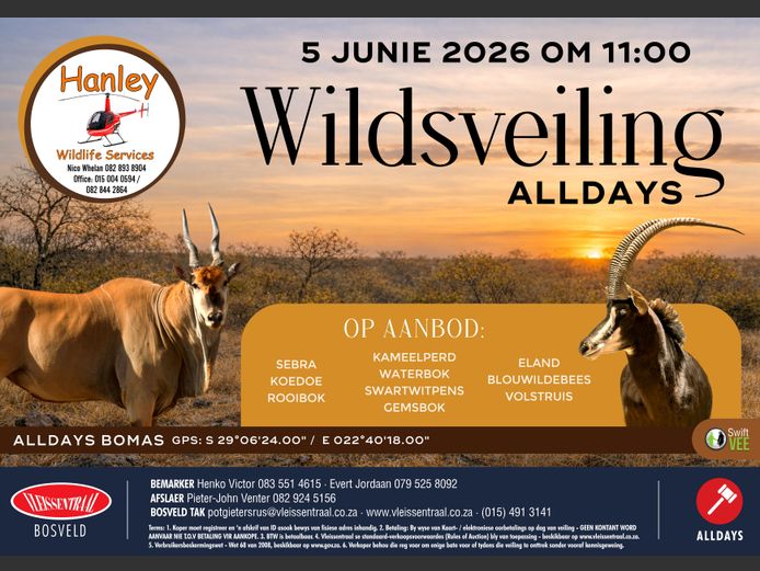 HANLEY WILDLIFE SERVICES WILDSVEILING