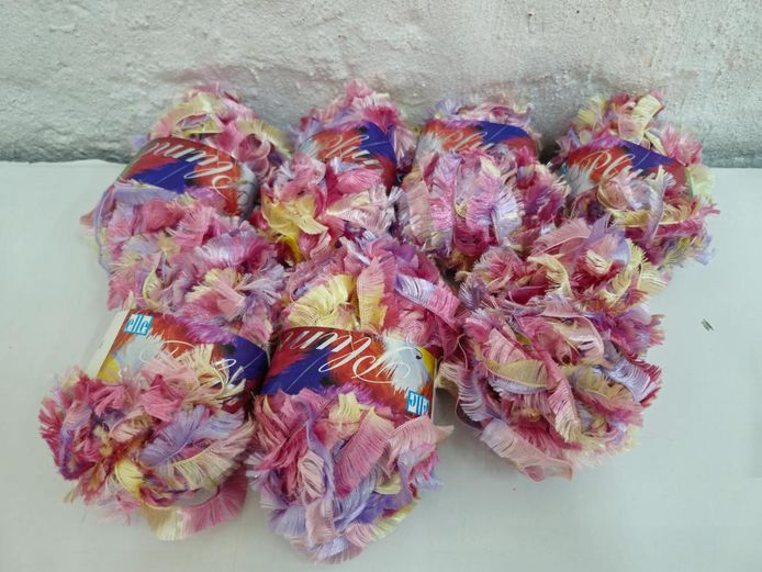 Lot of 10+ Elle Plume & Fleur Textured Eyelash Yarn - Multi-Color