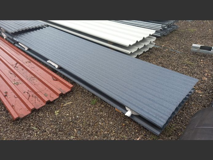 4m Chromodeck corregated sheet grey 0.55mm thick