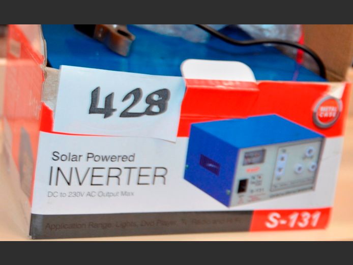 SUN 12VOC-230VAC SOLAR INVERTER [Untested]