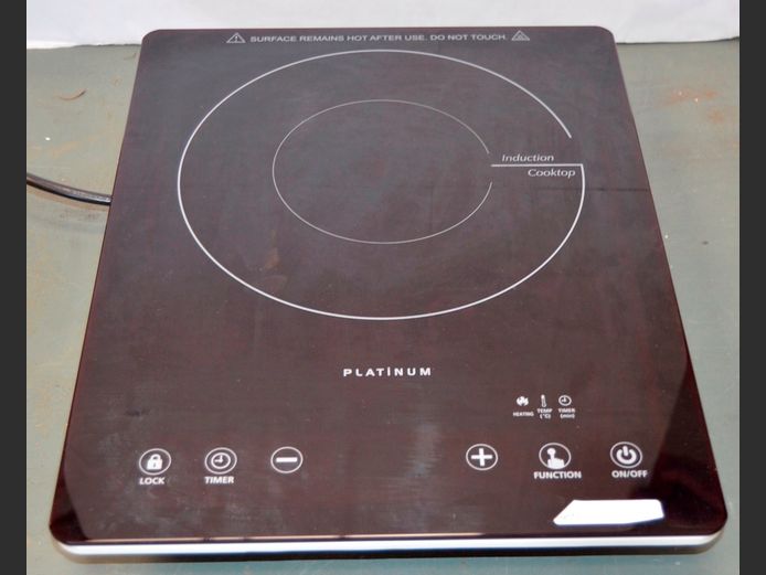 PLATINUM INDUCTION STOVE, 37 x 29cm [Switches on, untested further]