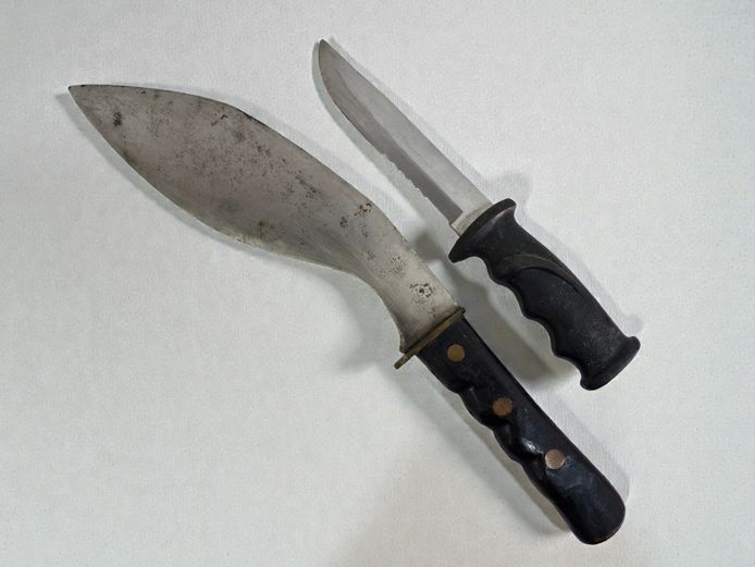 Vintage Kukri-Style Machete and Japanese Stainless Utility Knife