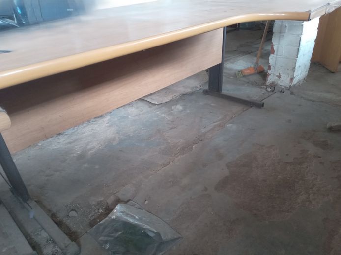 Wooden office desk