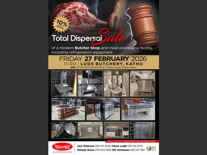 LUDS BUTCHERY TOTAL DISPERSAL SALE