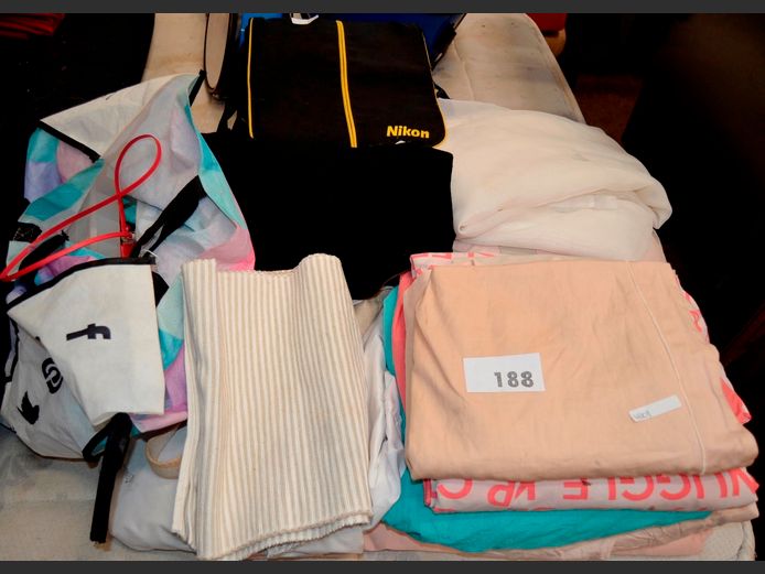 DUVET COVERS, CURTAINS, BAGS, etc