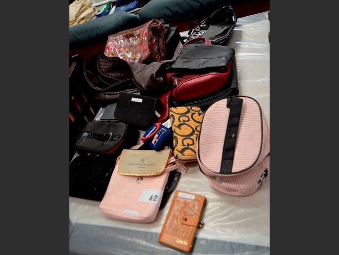 HANDBAGS, MAKE UP BAGS, etc
