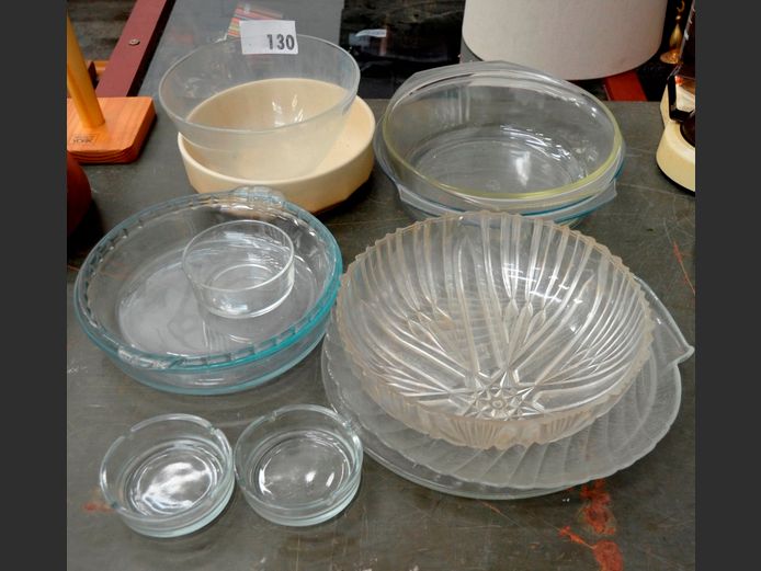 GLASS MIXING BOWLS, SALAD BOWLS, etc