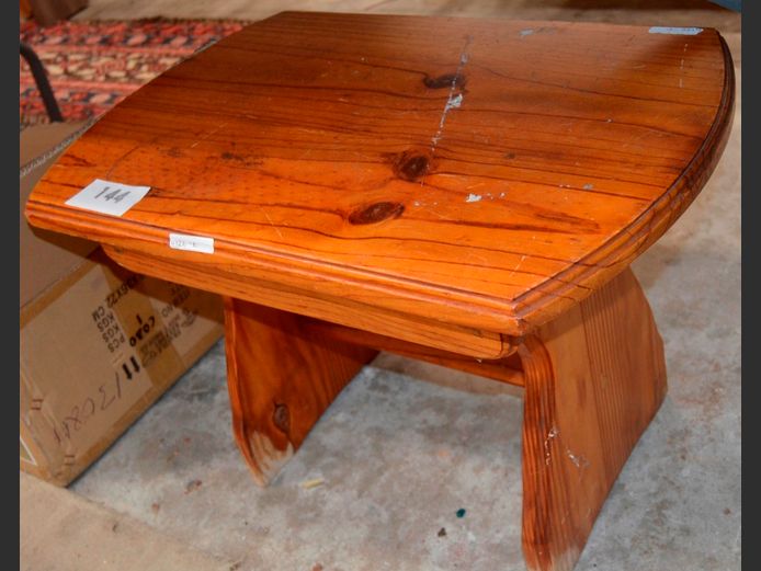 PINE SIDE TABLE, 59 x 38 x 40cm
