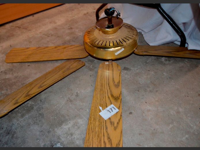 BRASS CEILING FAN [Untested]