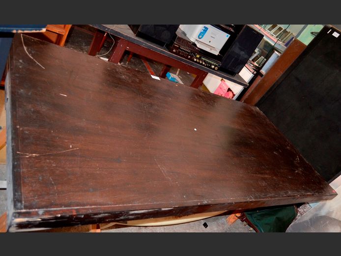 DARKWOOD 8-SEATER TABLE TOP ONLY, 220 x 110cm