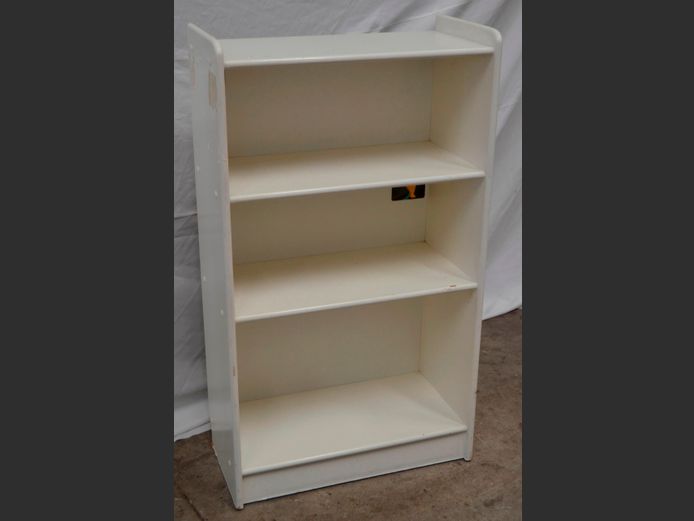 CREAM 3-TIER BOOKSHELF, 60 x 30 x 105cm