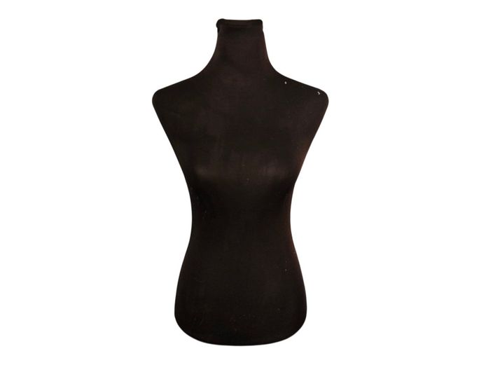 Black Fabric-Covered Female Display Mannequin