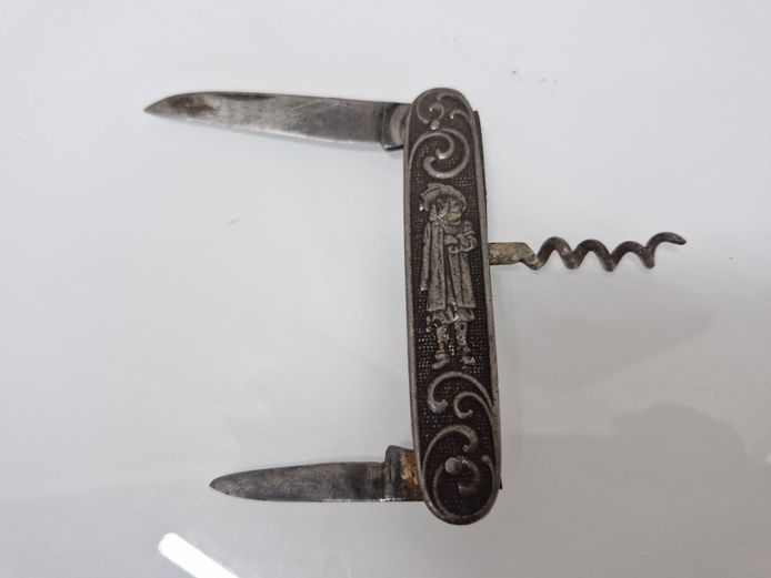 Vintage Jan van Riebeeck Commemorative Pocket Knife & Corkscrew