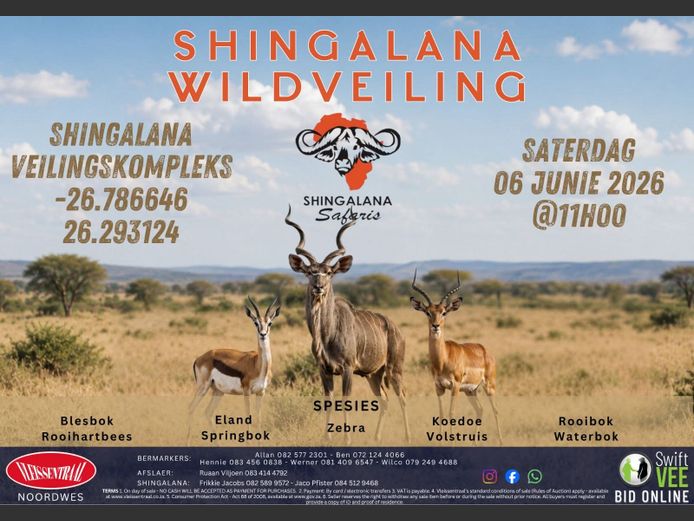 SHINGALANA WILDVEILING