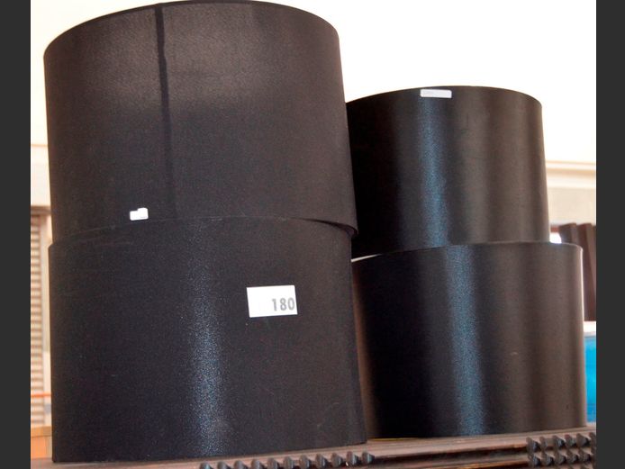 LOT OF 4: BLACK LAMP SHADES