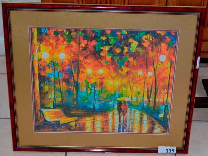 FRAMED PUZZLE "AUTUMN NIGHT", 52 x 42cm