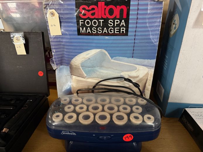 Foot Spa + Hair Curlers 