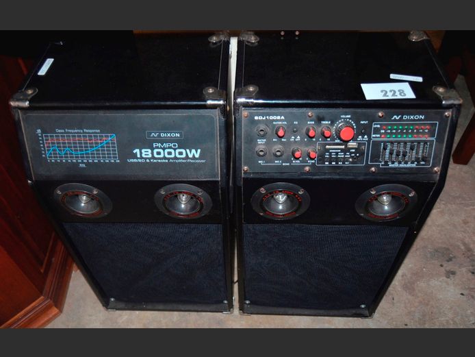 DIXON KARAOKE SPEAKER SET [Switches on]