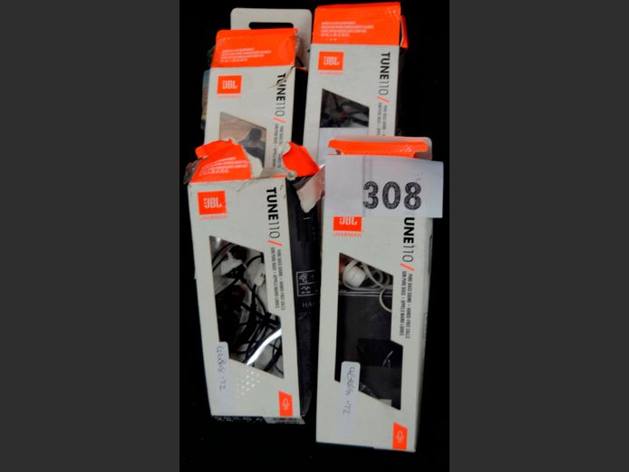 LOT: 4 x JBL WIRED EARPHONES [Untested]