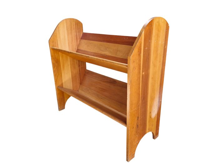 Classic Shaker-Style Wooden Library Book Stand