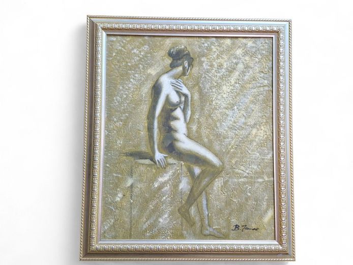 Framed Nude Painting